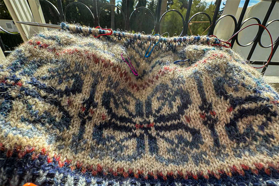 Temamøte om shetlandsull og strikking med Tove Fevang